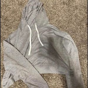 Garage brand. Gray soft cropped sweatshirt